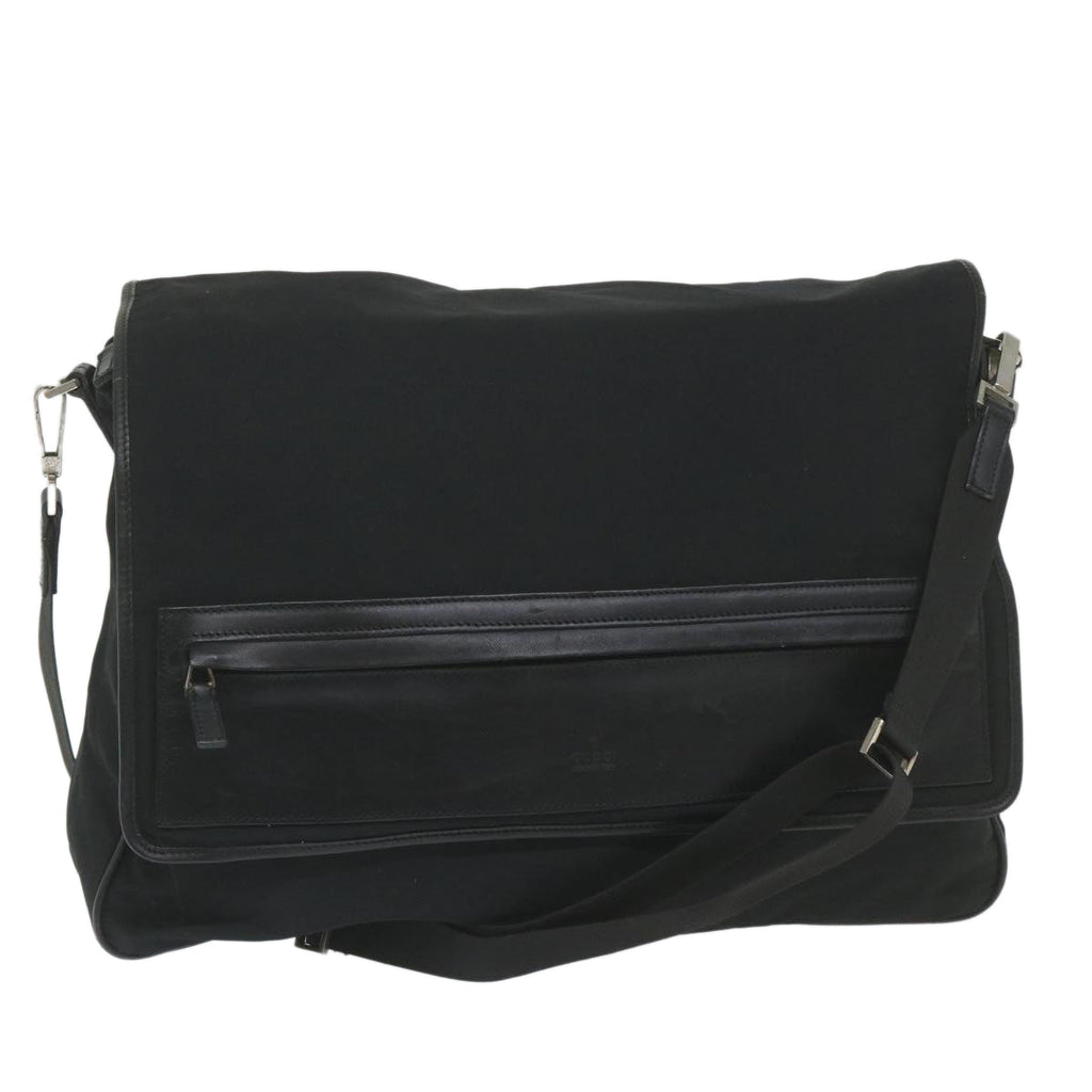 GUCCI Shoulder Bag Nylon Black 019 0376 ep2399