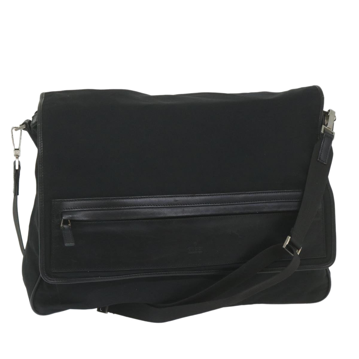 GUCCI Shoulder Bag Nylon Black 019 0376 ep2399