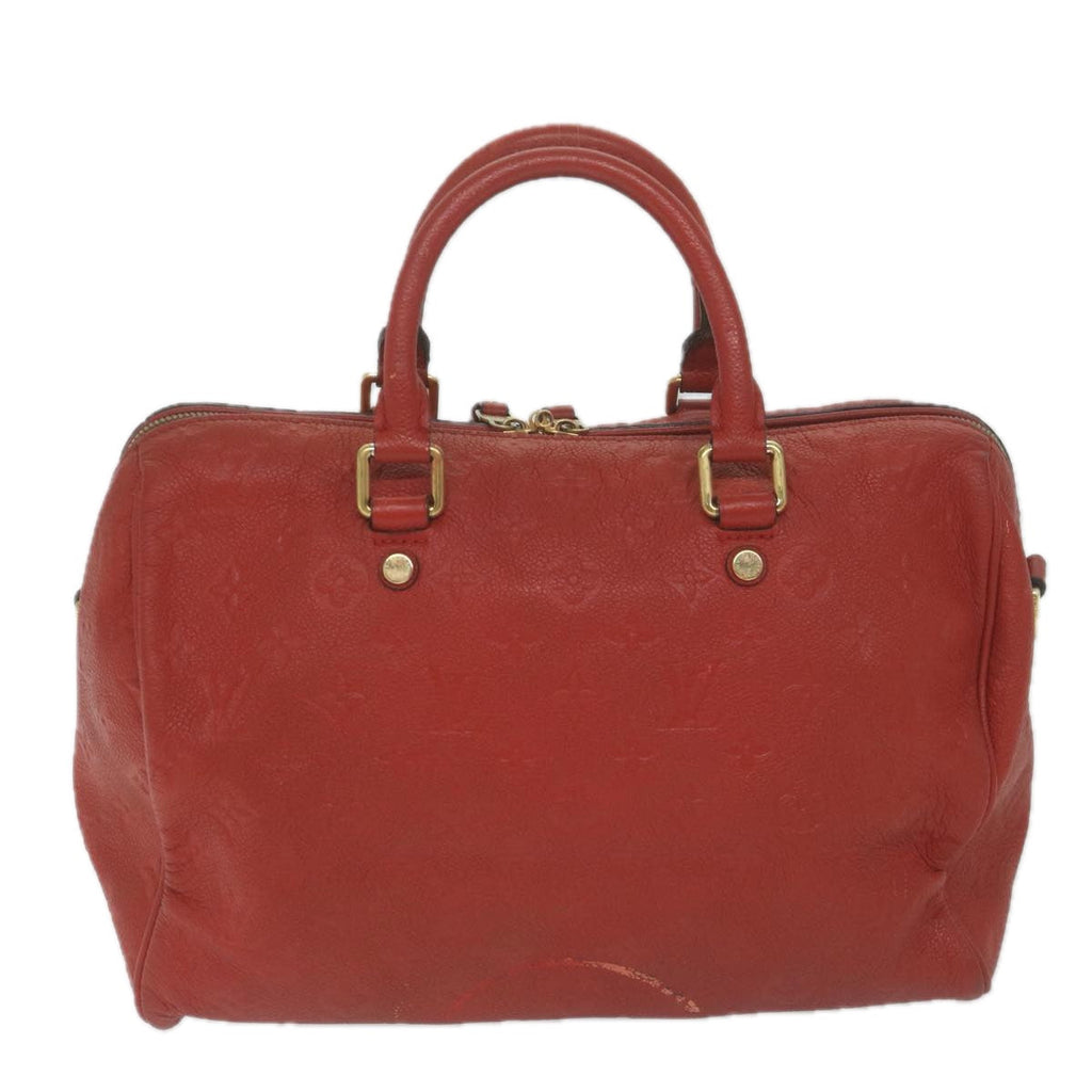 LOUIS VUITTON Monogram Empreinte Speedy Bandouliere 30 Bag 2way Red ep3113