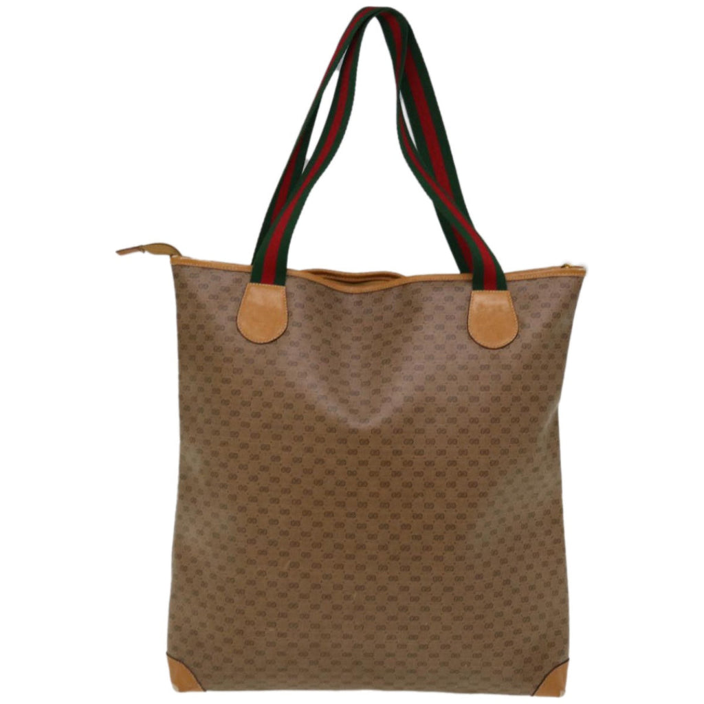 GUCCI Micro GG Supreme Web Sherry Line Tote Bag Beige 002 983 0163 ep3247