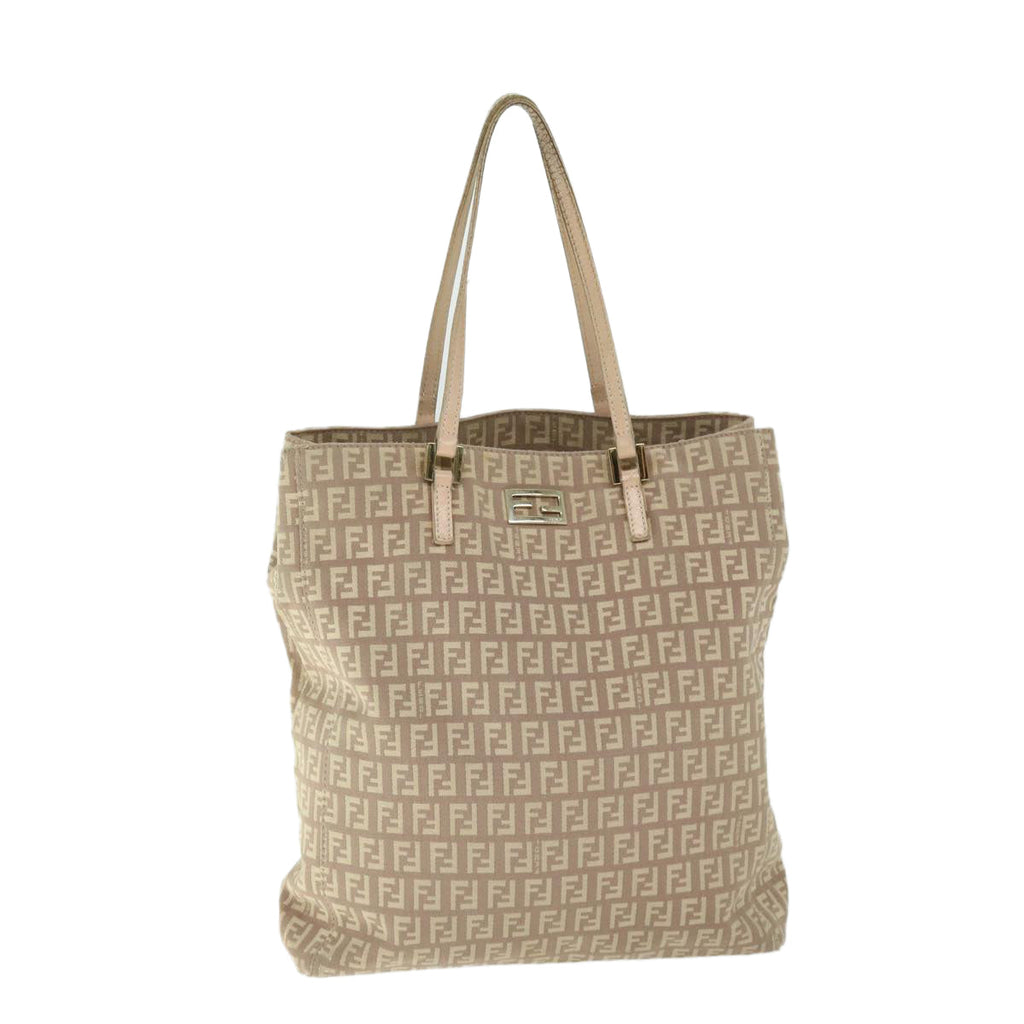 FENDI Zucchino Canvas Hand Bag Pink ep3377