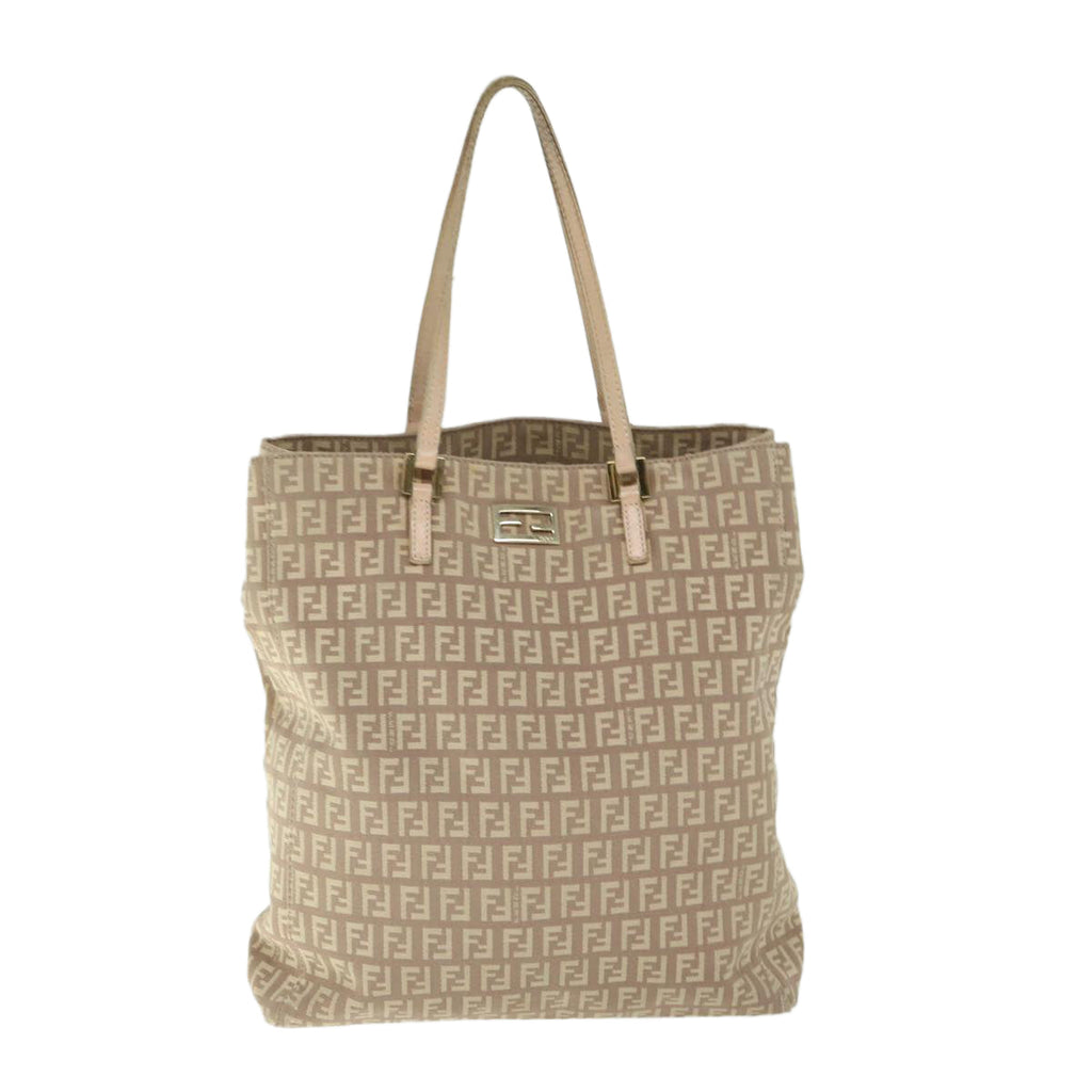 FENDI Zucchino Canvas Hand Bag Pink ep3377