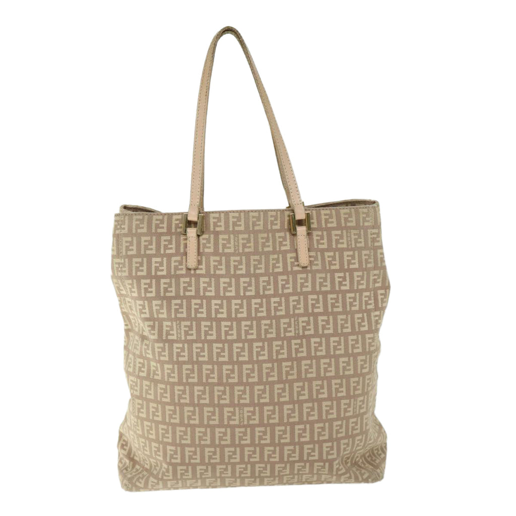 FENDI Zucchino Canvas Hand Bag Pink ep3377