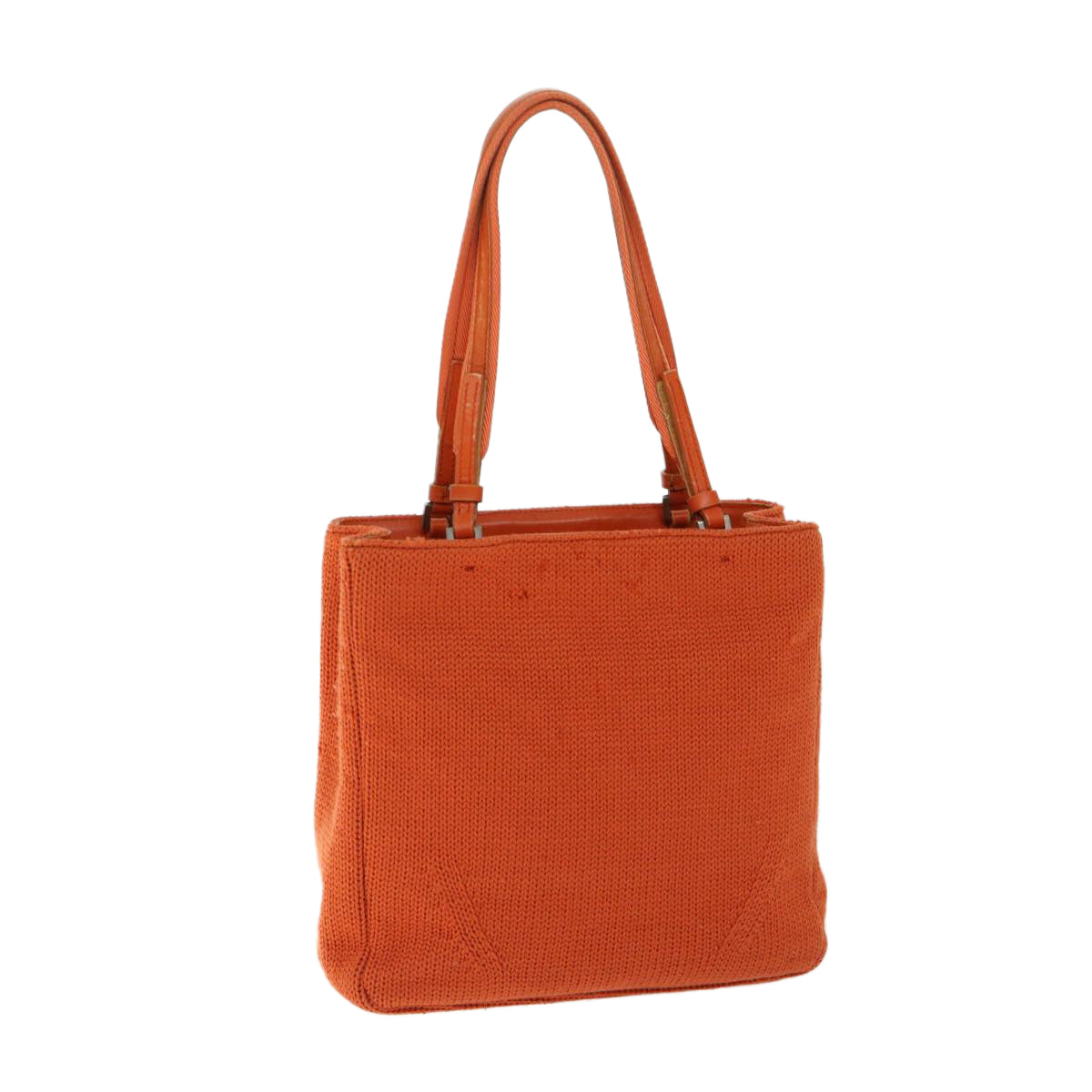 PRADA Hand Bag Wool Orange ep3393