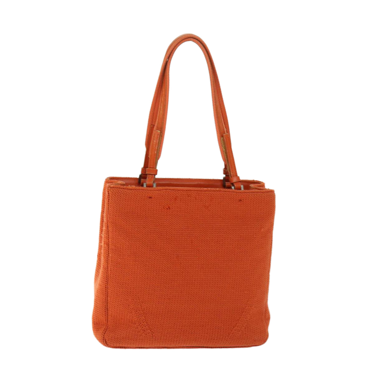 PRADA Hand Bag Wool Orange ep3393