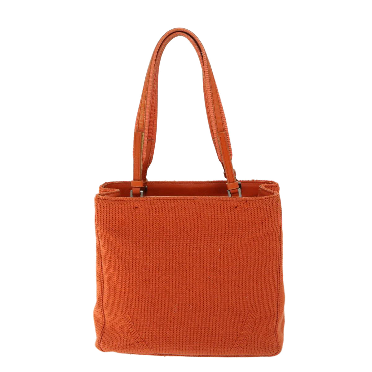 PRADA Hand Bag Wool Orange ep3393