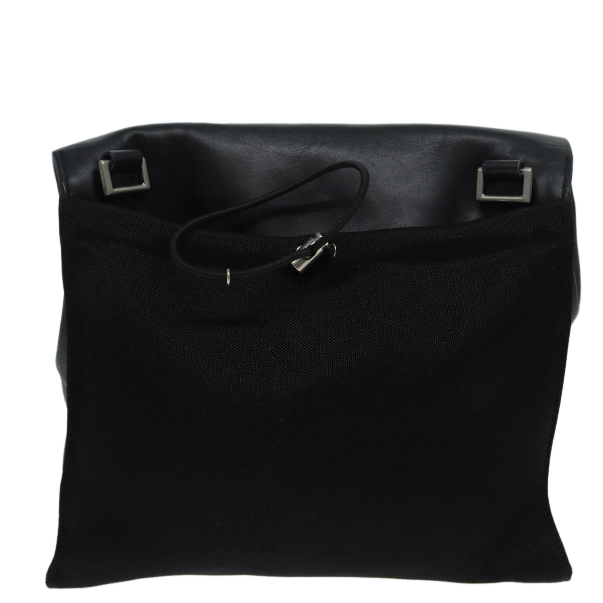 PRADA Shoulder Bag Leather Black ep3608