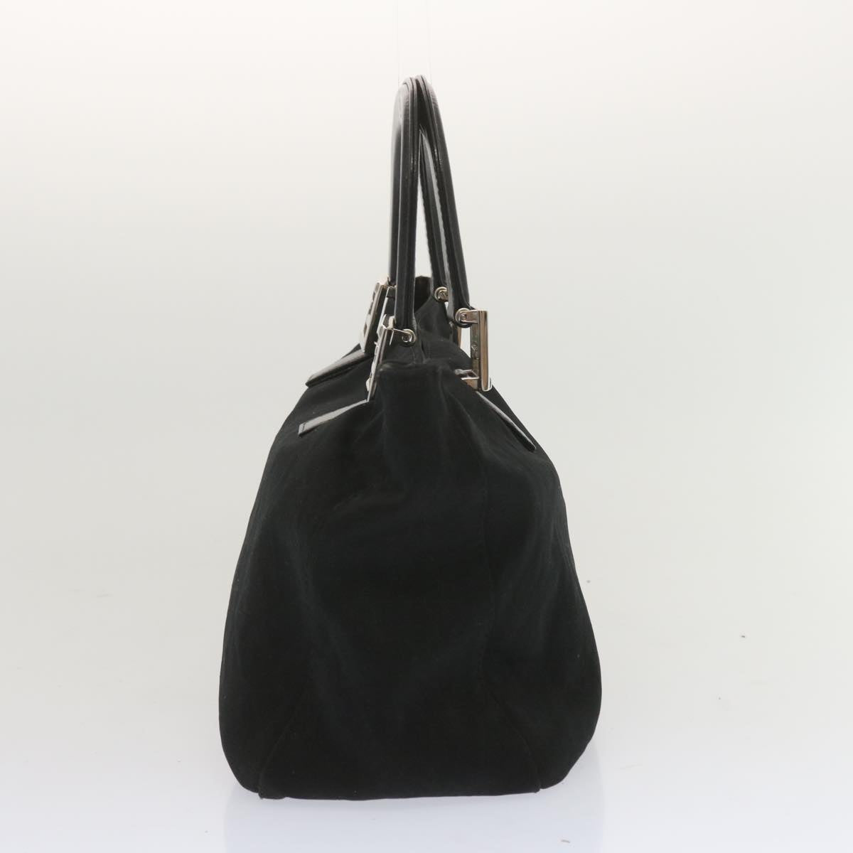 FENDI Hand Bag Nylon Black ep3688