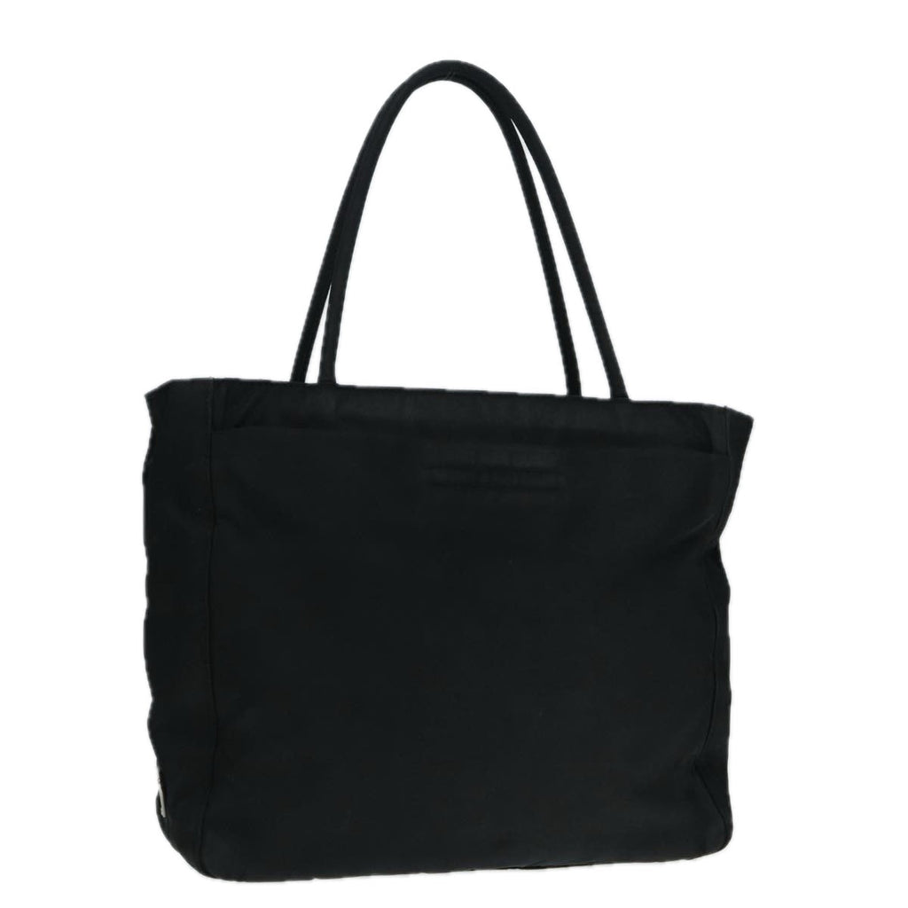 PRADA Hand Bag Nylon Black Silver ep5402