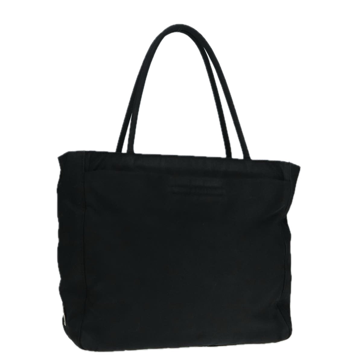 PRADA Hand Bag Nylon Black Silver ep5402