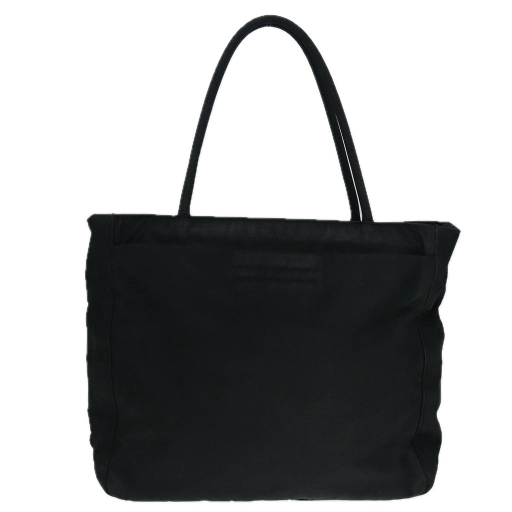 PRADA Hand Bag Nylon Black Silver ep5402
