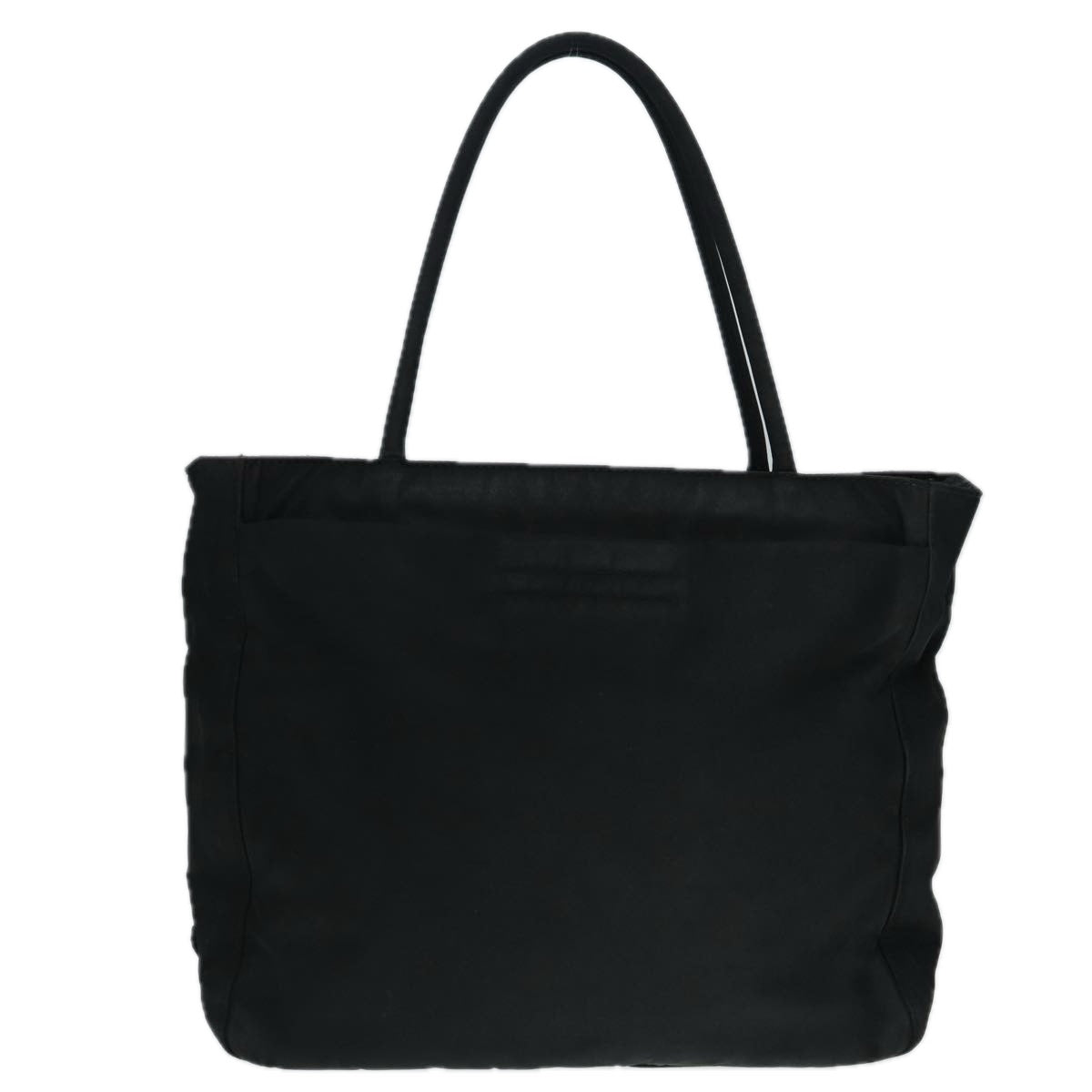 PRADA Hand Bag Nylon Black Silver ep5402