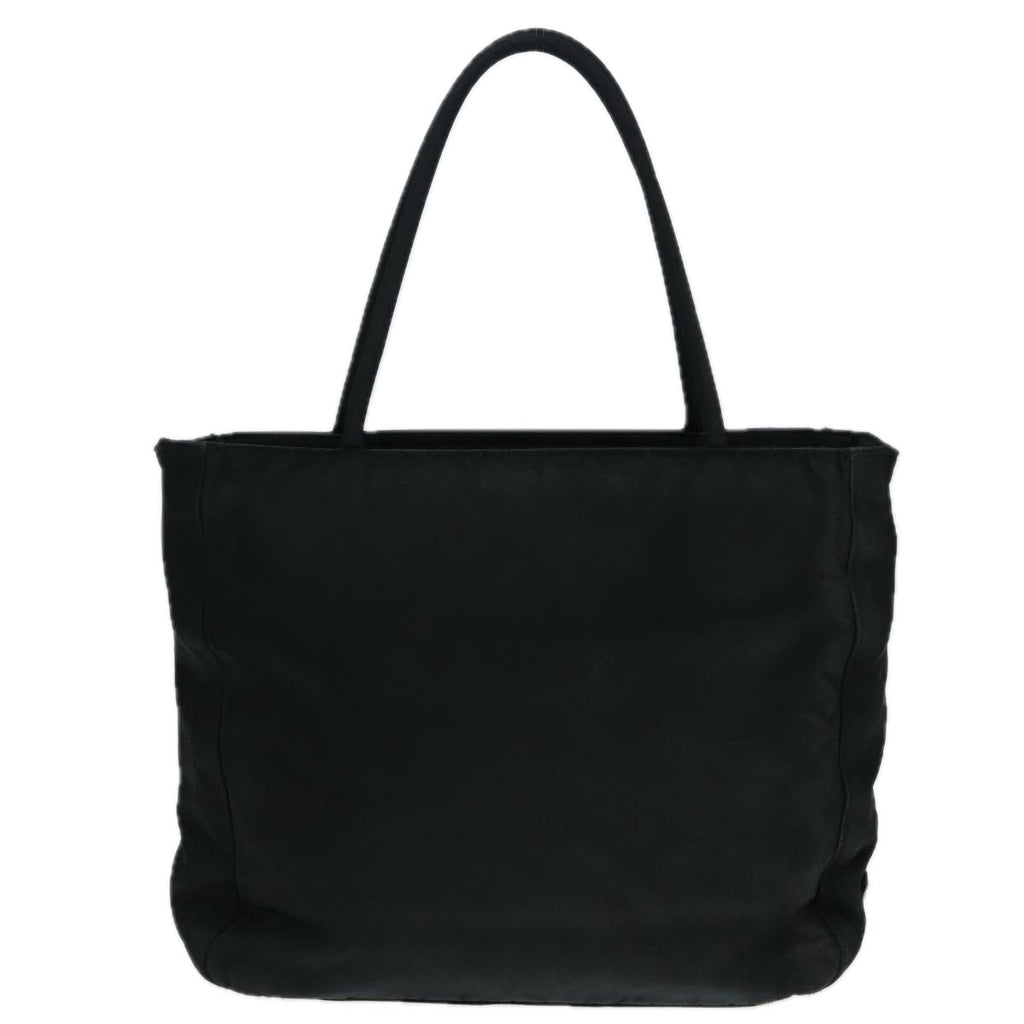 PRADA Hand Bag Nylon Black Silver ep5402
