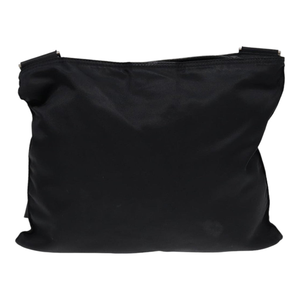PRADA Shoulder Bag Nylon Black Silver ep5415