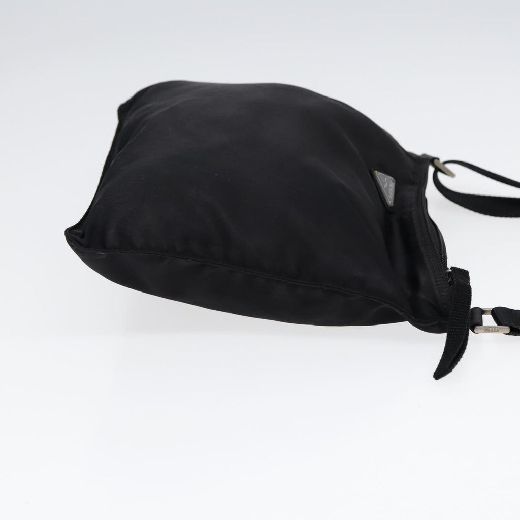 PRADA Shoulder Bag Nylon Black Silver ep5415