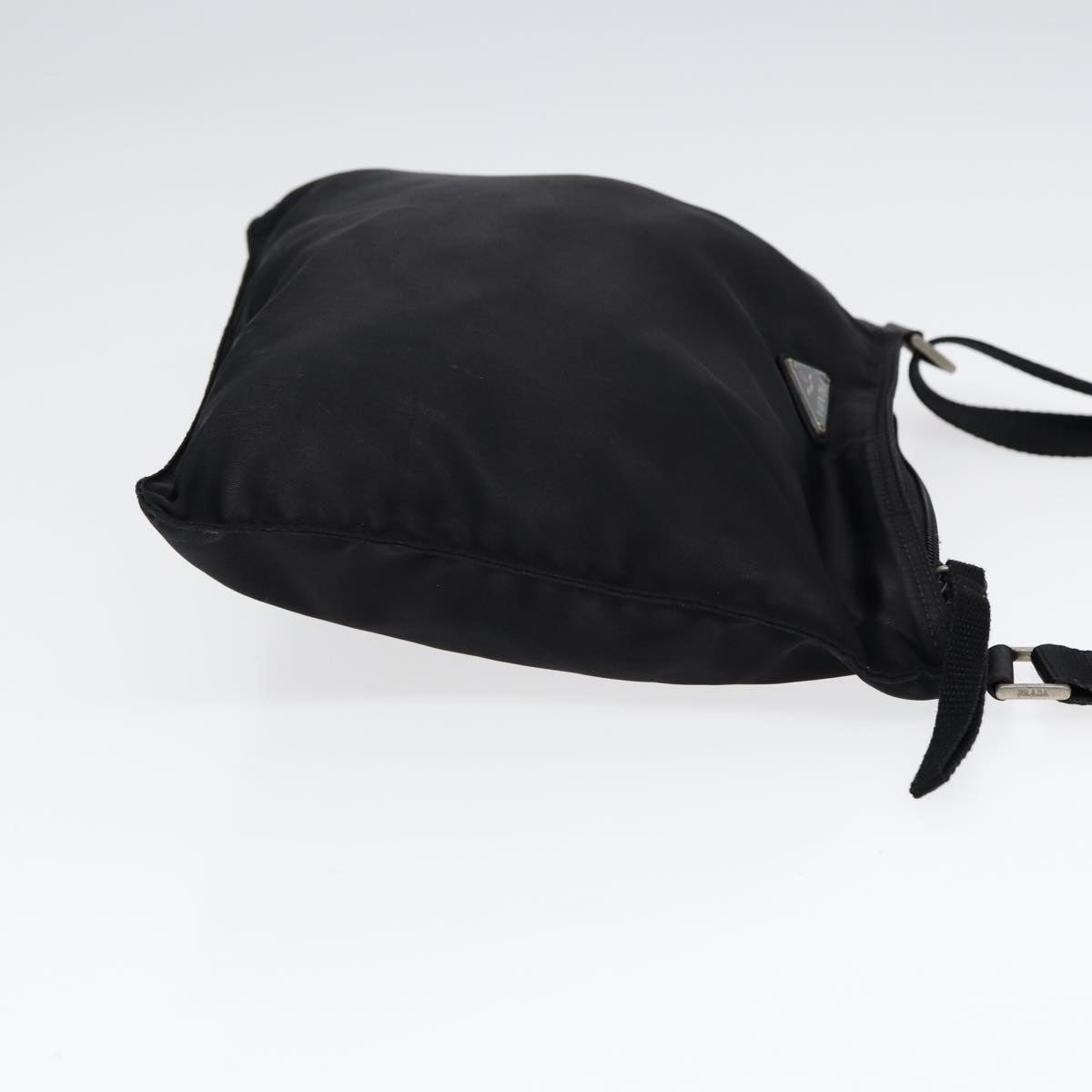 PRADA Shoulder Bag Nylon Black Silver ep5415