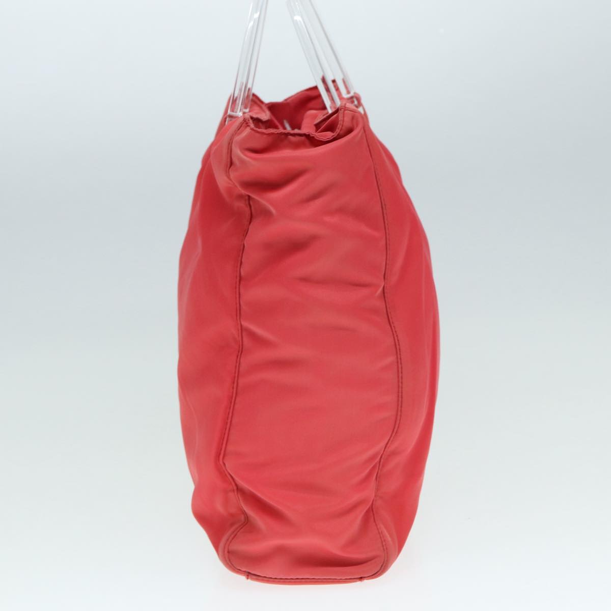 PRADA Hand Bag Nylon Pink Silver ep5695