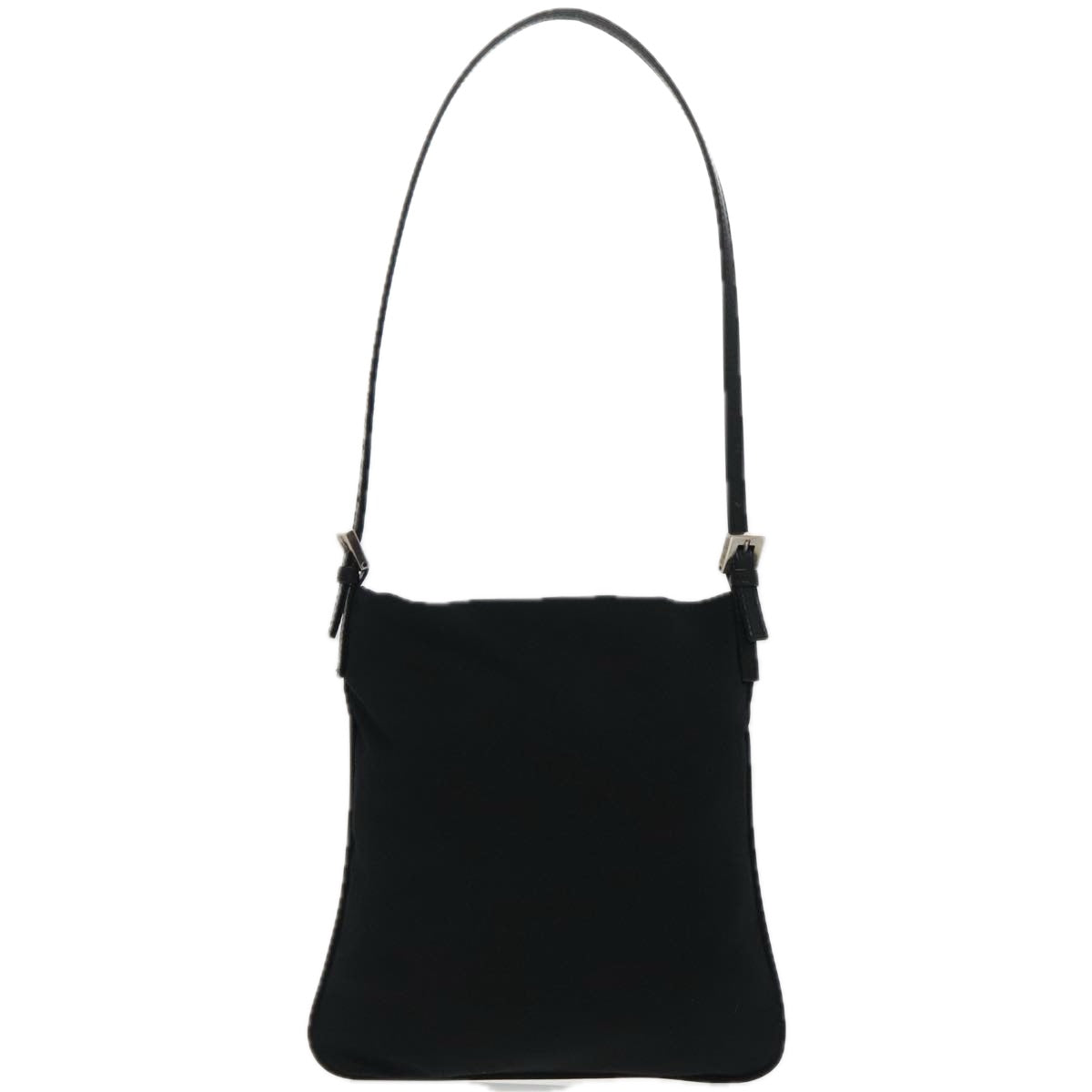 FENDI Shoulder Bag Nylon Black Silver ep6063