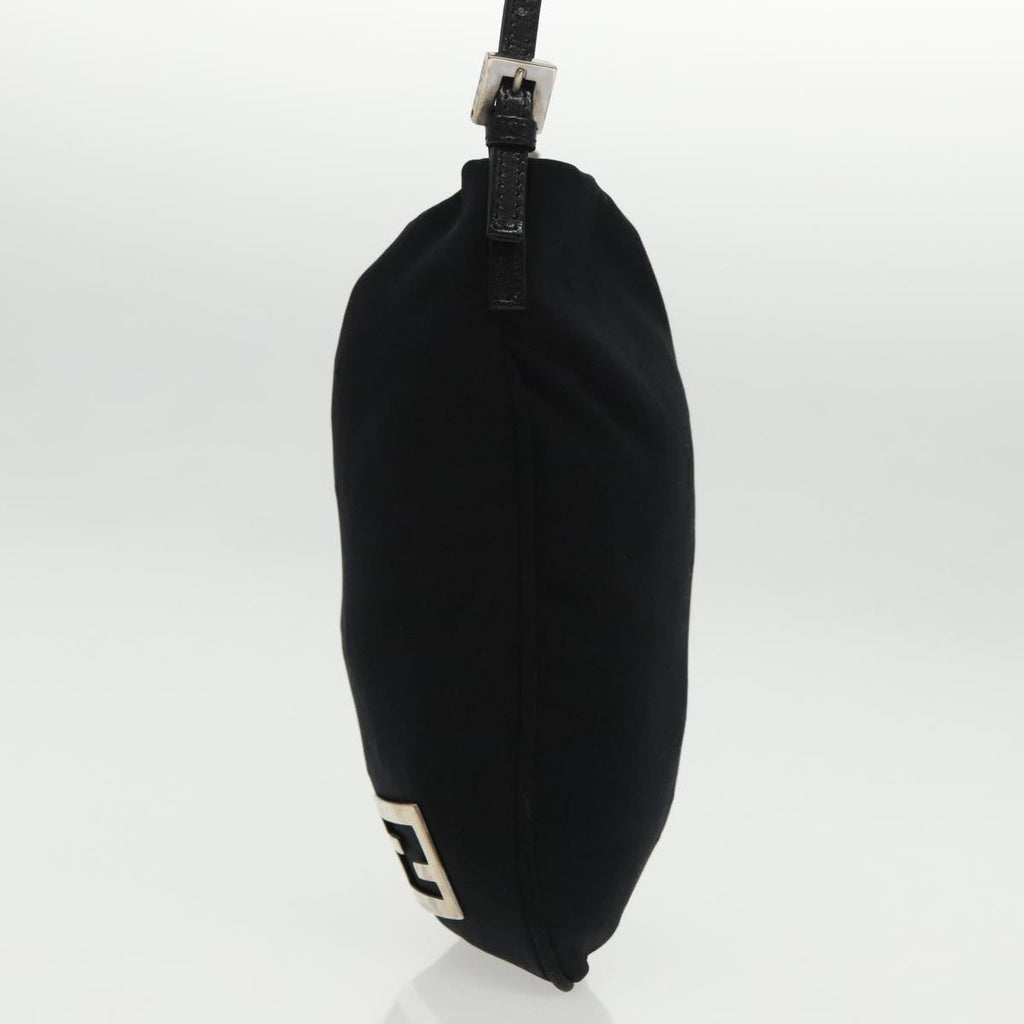 FENDI Shoulder Bag Nylon Black Silver ep6063