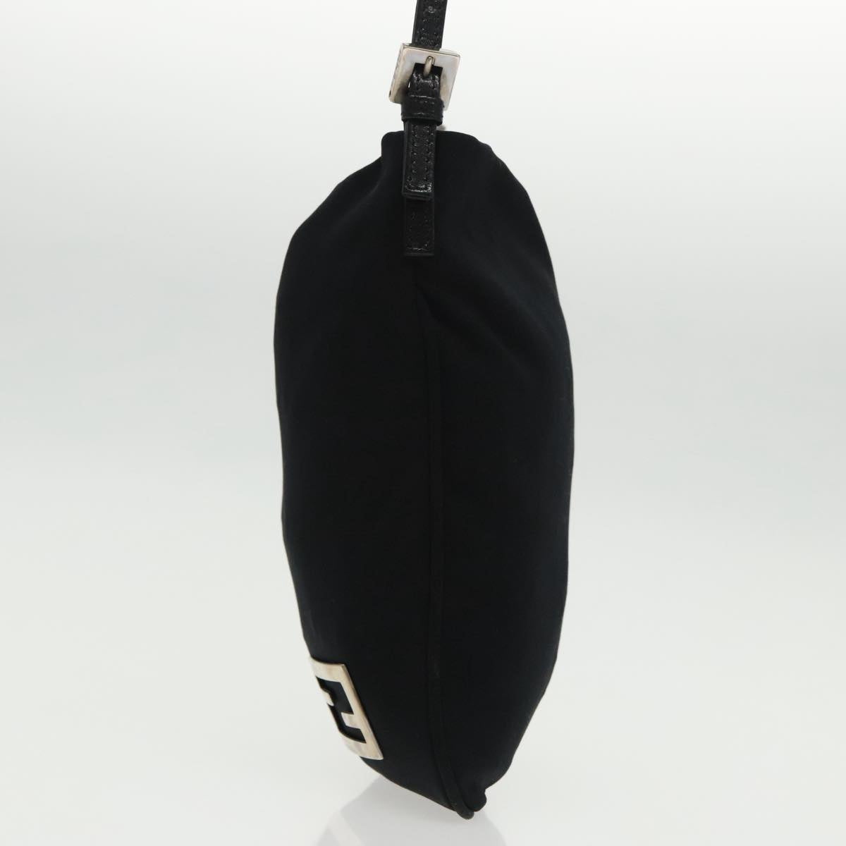 FENDI Shoulder Bag Nylon Black Silver ep6063