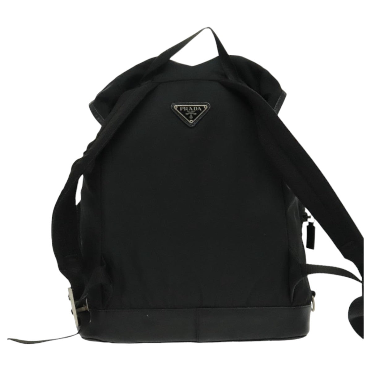 PRADA Backpack Nylon Black Silver ep6168
