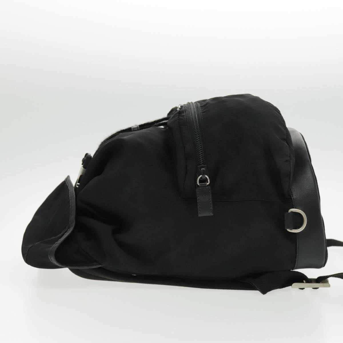 PRADA Backpack Nylon Black Silver ep6168