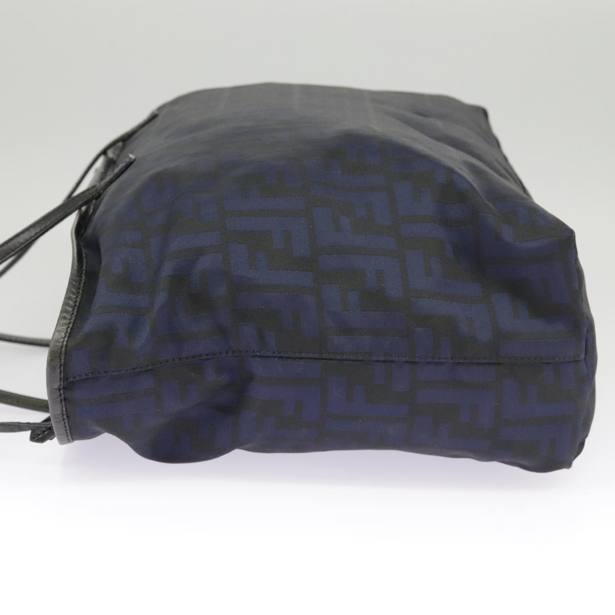 FENDI Zucca Canvas Tote Bag Gold Navy ep6478