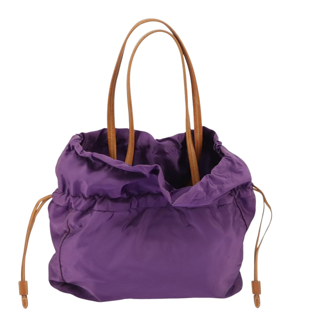 PRADA Tote Bag Nylon Purple Gold ep6502