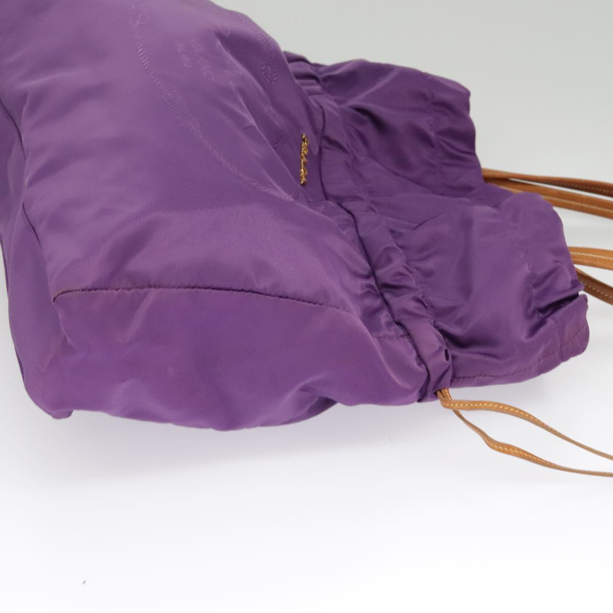 PRADA Tote Bag Nylon Purple Gold ep6502