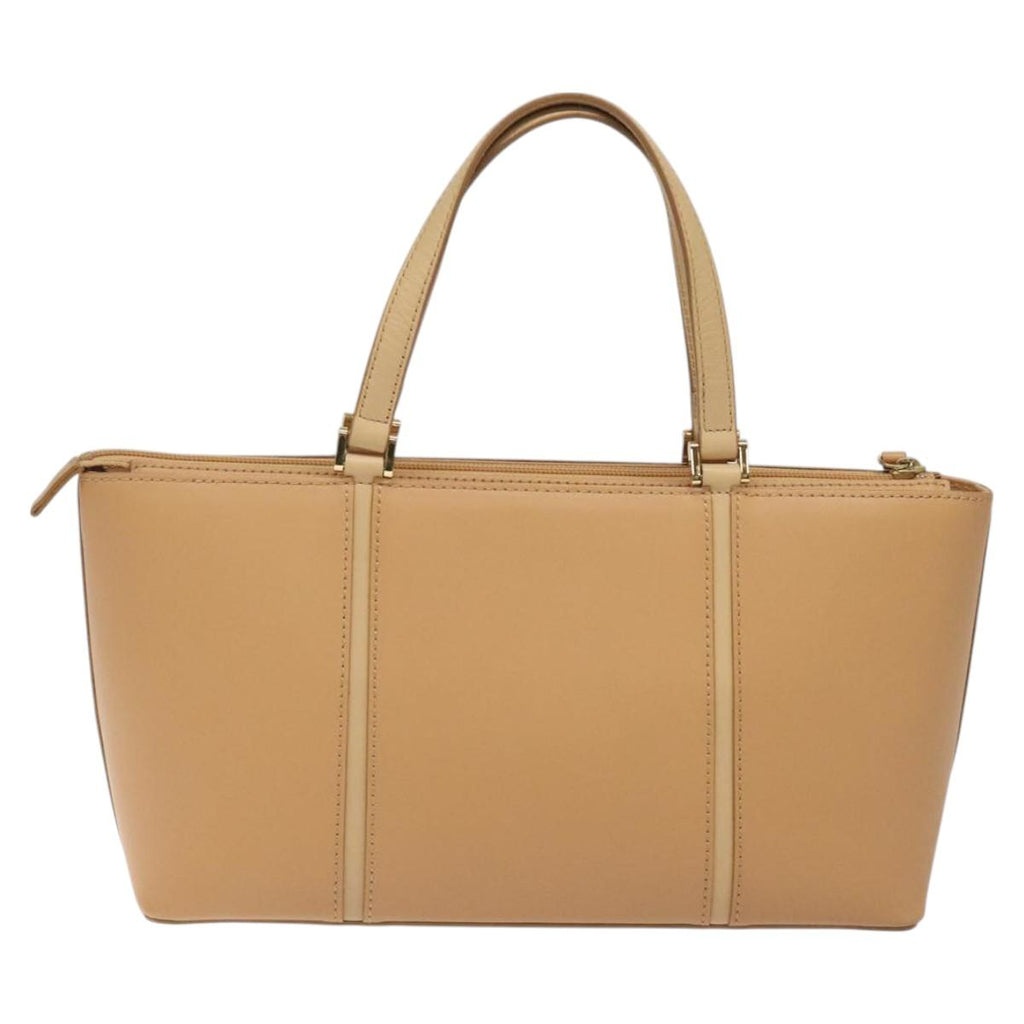 BURBERRY Hand Bag Leather Beige Gold ep7923