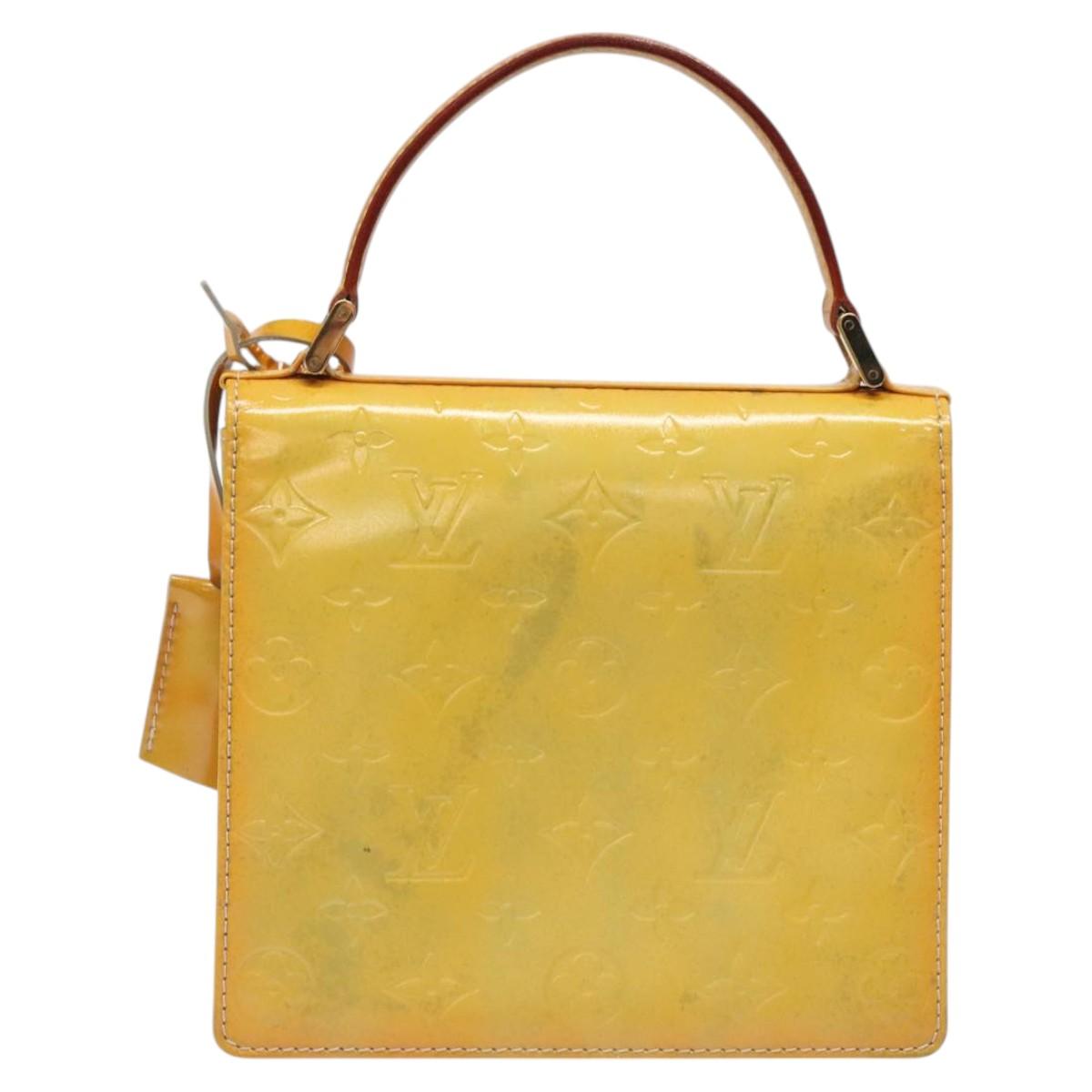 LOUIS VUITTON Monogram Vernis Spring Street Hand Bag Gris M91029 LV ep8537