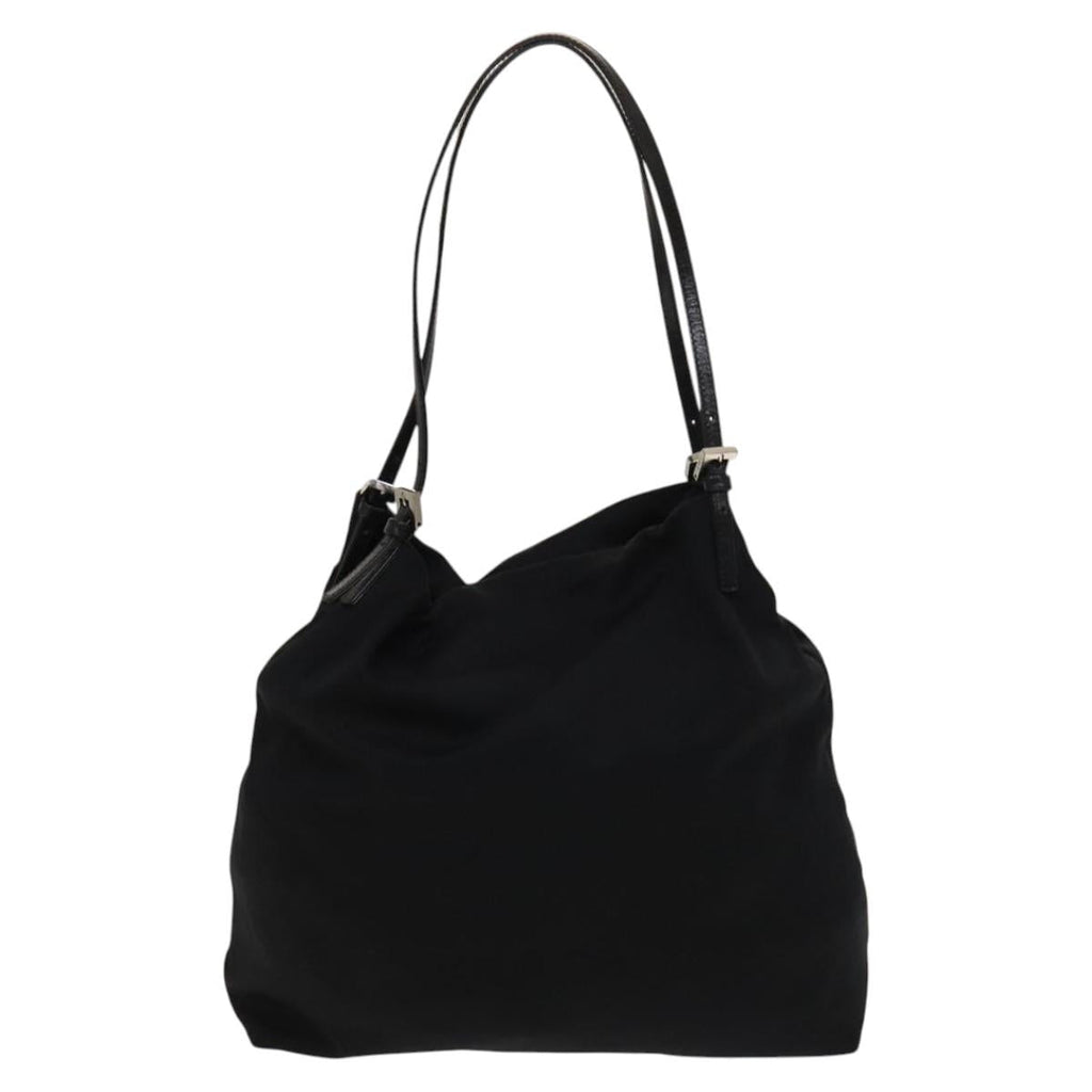 FENDI Tote Bag Nylon Black Silver ep8593