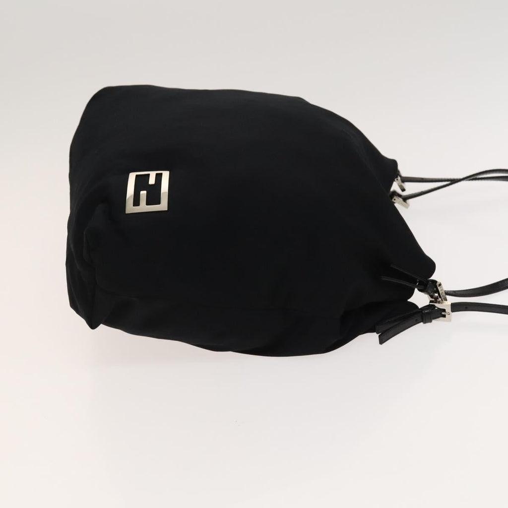 FENDI Tote Bag Nylon Black Silver ep8593