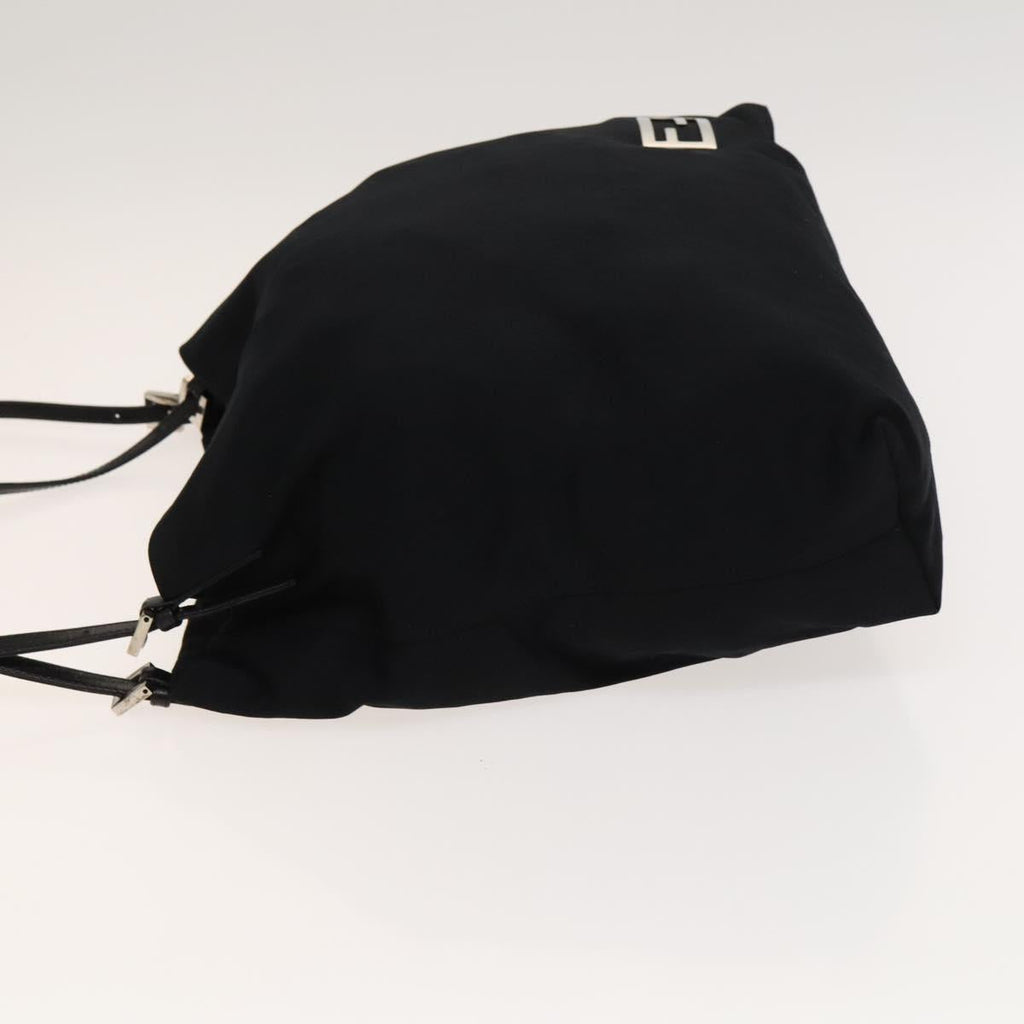 FENDI Tote Bag Nylon Black Silver ep8593