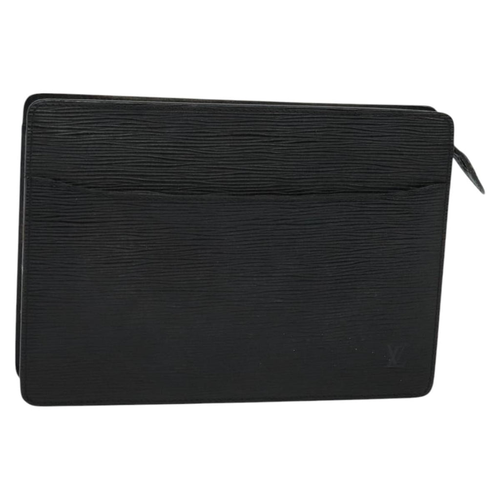 LOUIS VUITTON Epi Pochette Homme Clutch Bag Black Noir M52522 LV ep8688