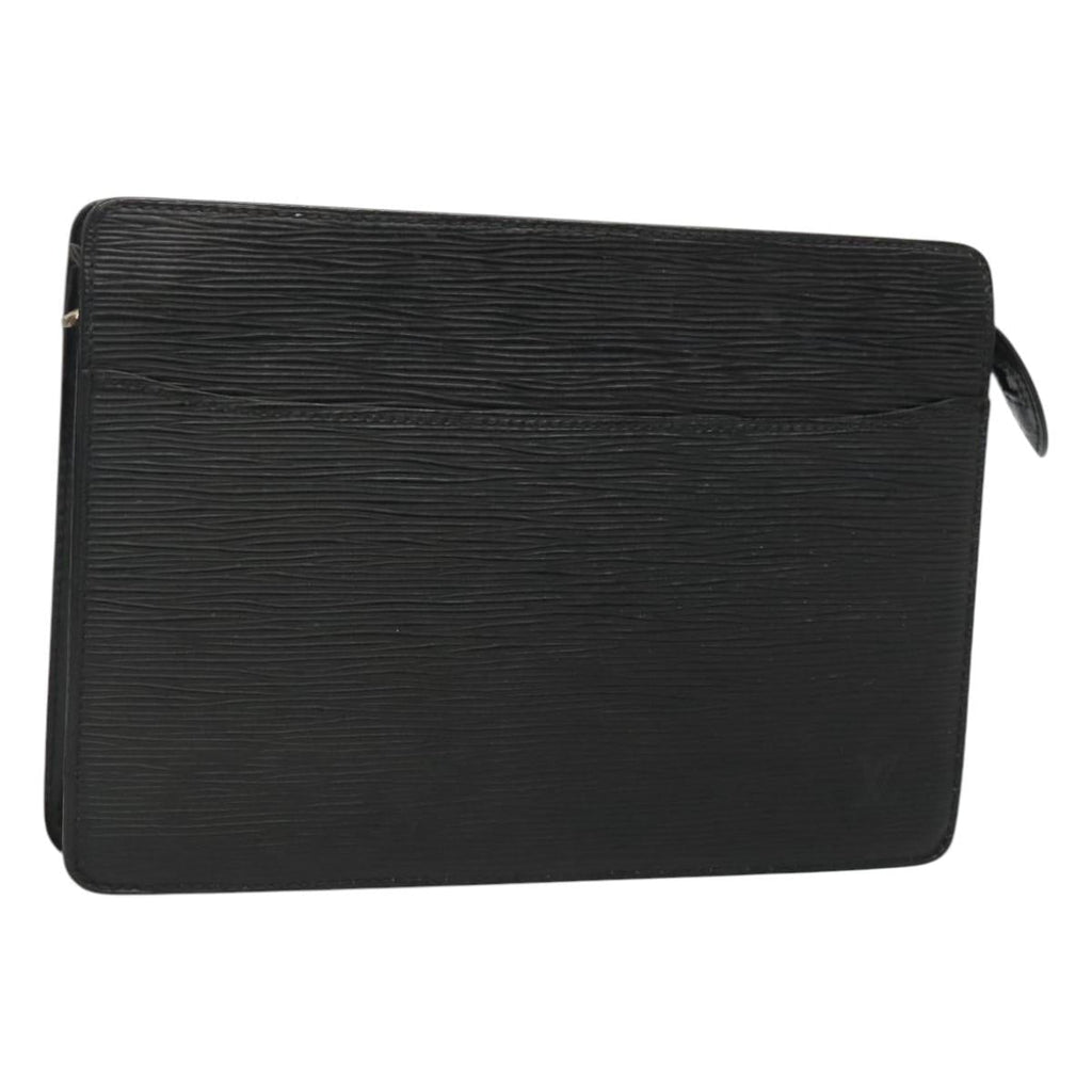LOUIS VUITTON Epi Pochette Homme Clutch Bag Black Noir M52522 LV ep8903