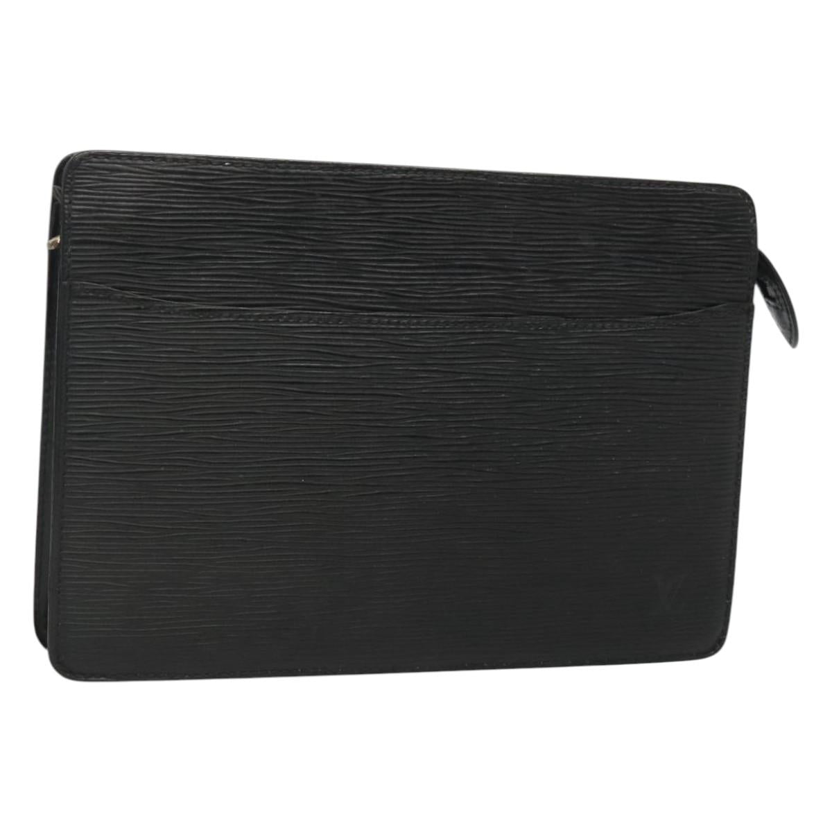 LOUIS VUITTON Epi Pochette Homme Clutch Bag Black Noir M52522 LV ep8903