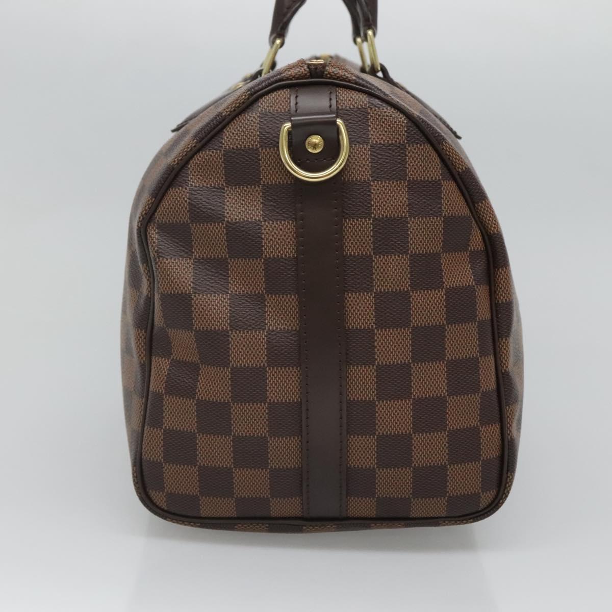 LOUIS VUITTON Damier Ebene Speedy Bandouliere 30 Hand Bag N41367 LV ep9019