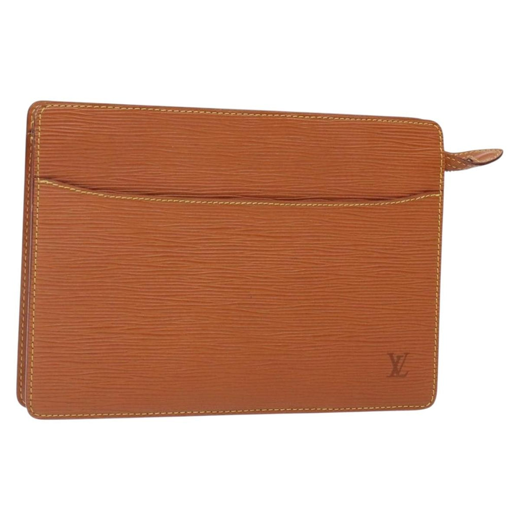 LOUIS VUITTON Epi Pochette Homme Clutch Bag Zipangu Gold M52528 LV ep9551