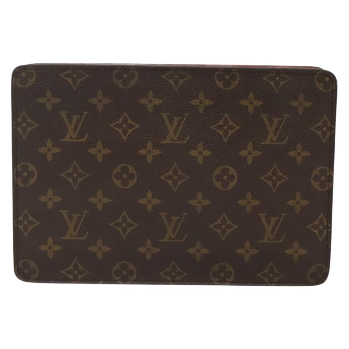 LOUIS VUITTON Monogram Pochette Homme Clutch Bag M51795 LV ep9798