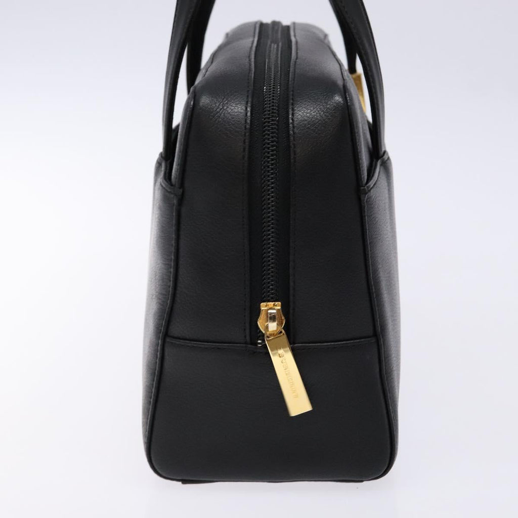 BURBERRY Hand Bag Leather Black Gold ep9924