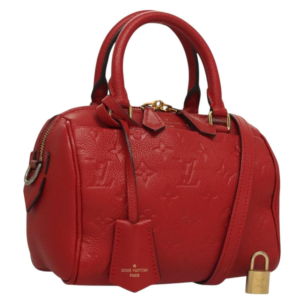 LOUIS VUITTON Empreinte Speedy Bandouliere 20 Hand Bag Red M42395 LV ep9983