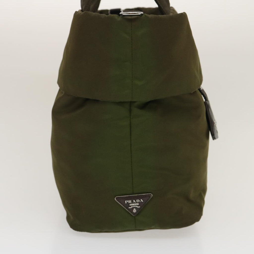 PRADA Hand Bag Nylon 2way Khaki fm1303