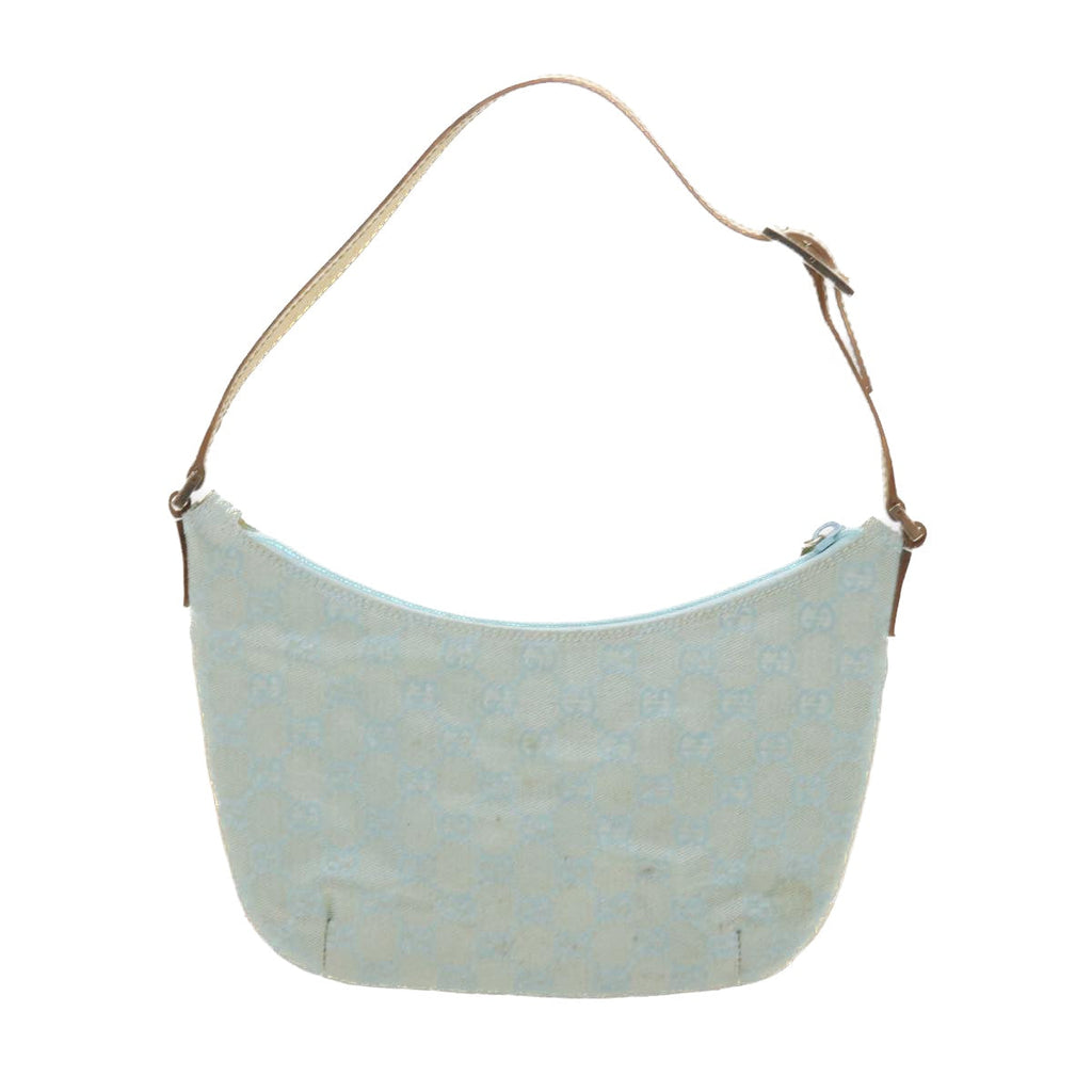 GUCCI GG Canvas Accessory Pouch Turquoise Blue 005 0813 fm2785