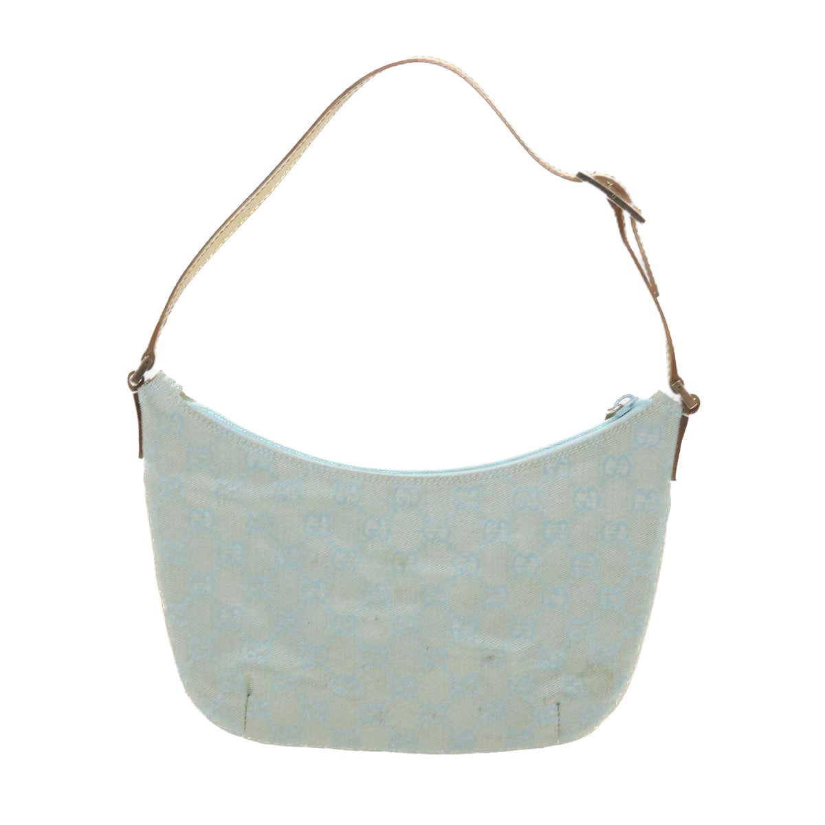 GUCCI GG Canvas Accessory Pouch Turquoise Blue 005 0813 fm2785