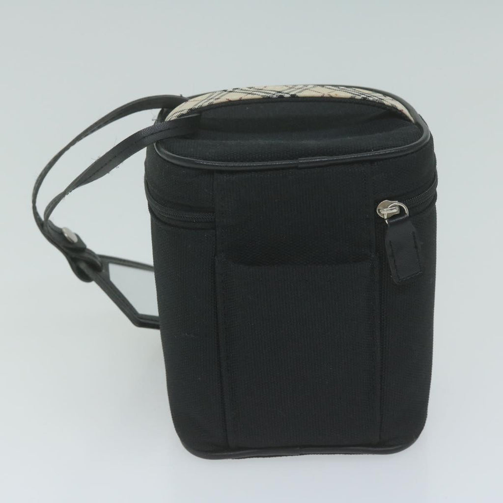 BURBERRY Burberrys Cosmetic Clutch Bag Leather 2Set Black Brown fm3179