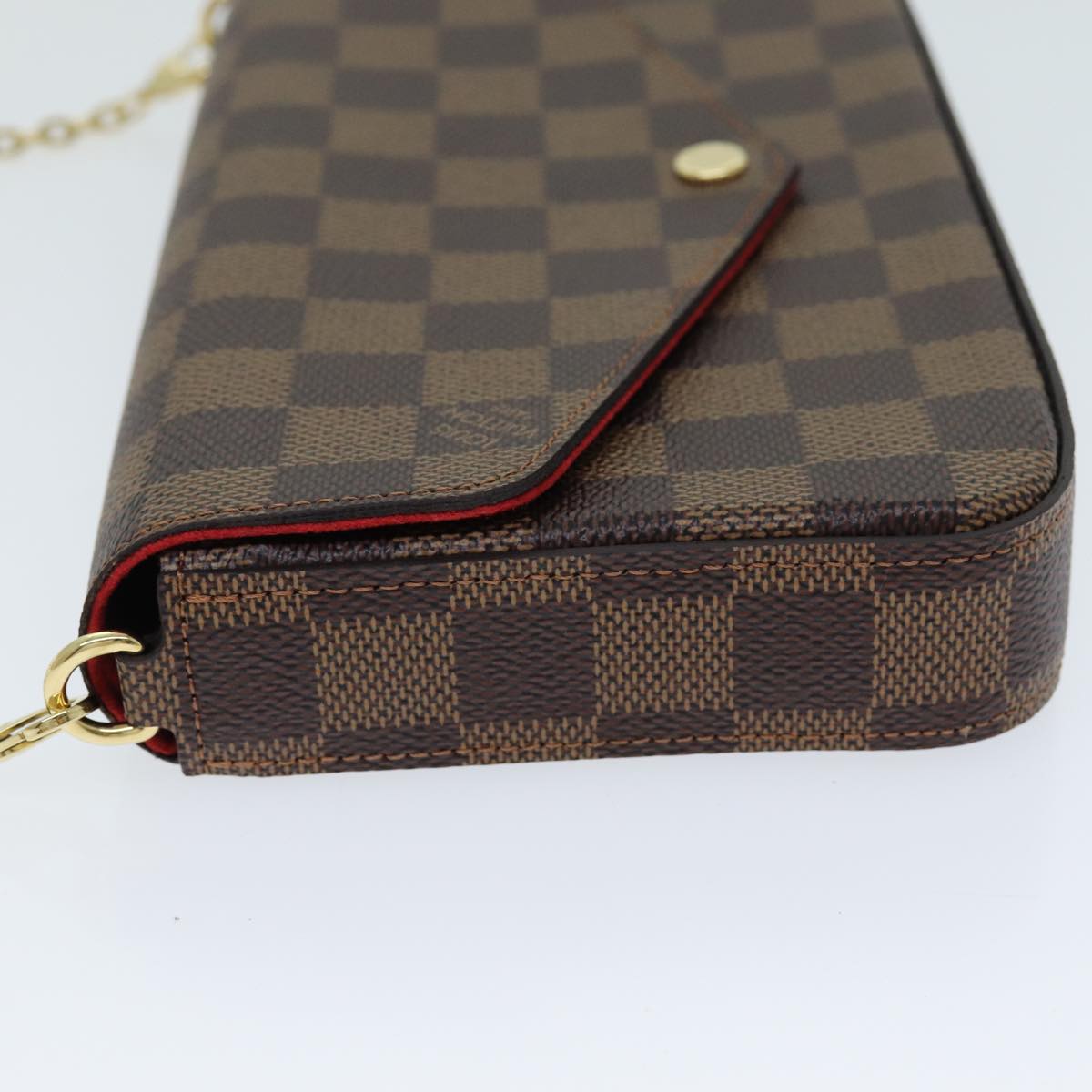 LOUIS VUITTON Damier Ebene Pochette Felice Shoulder Wallet N63032 fm3540SM