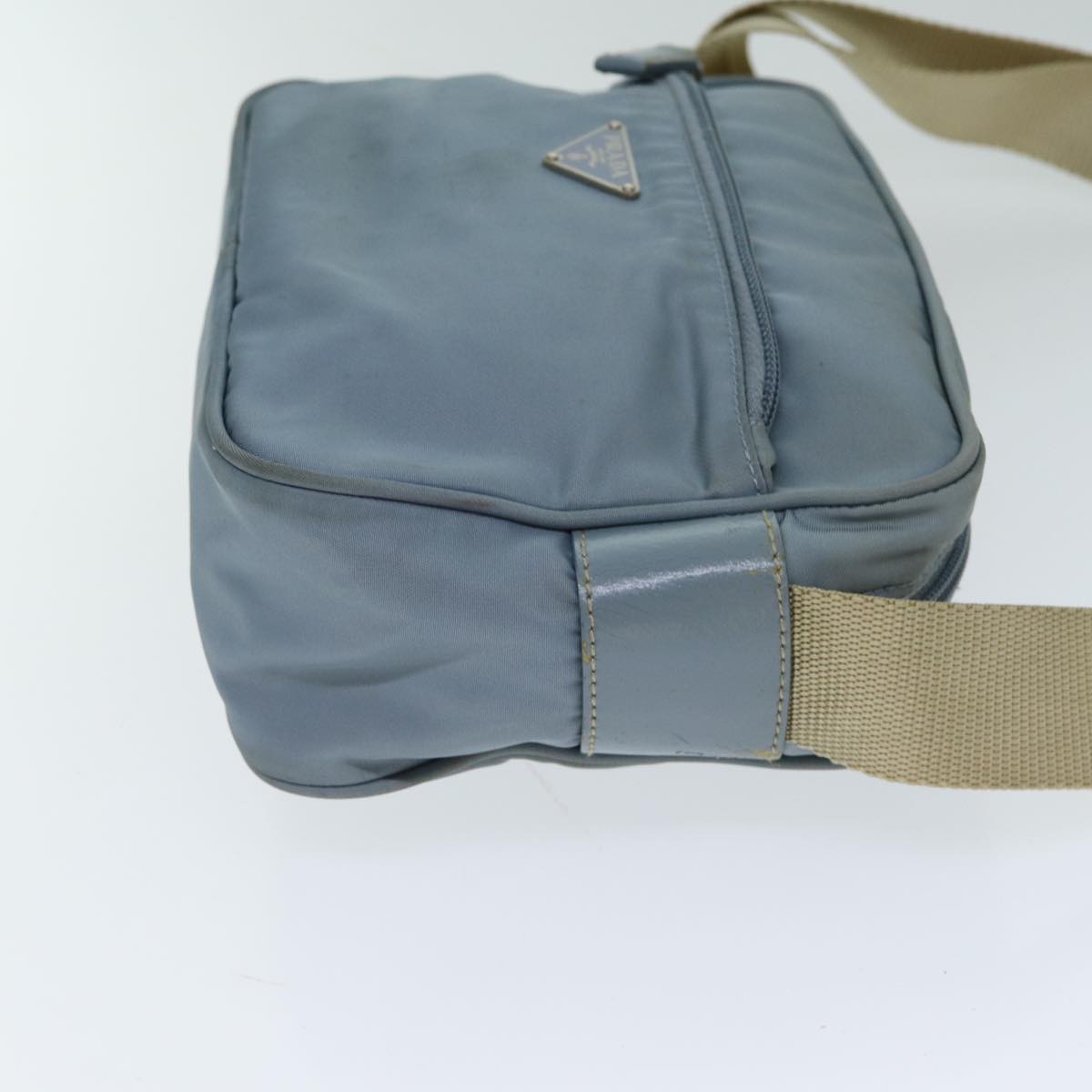 PRADA Shoulder Bag Nylon Blue fm3565
