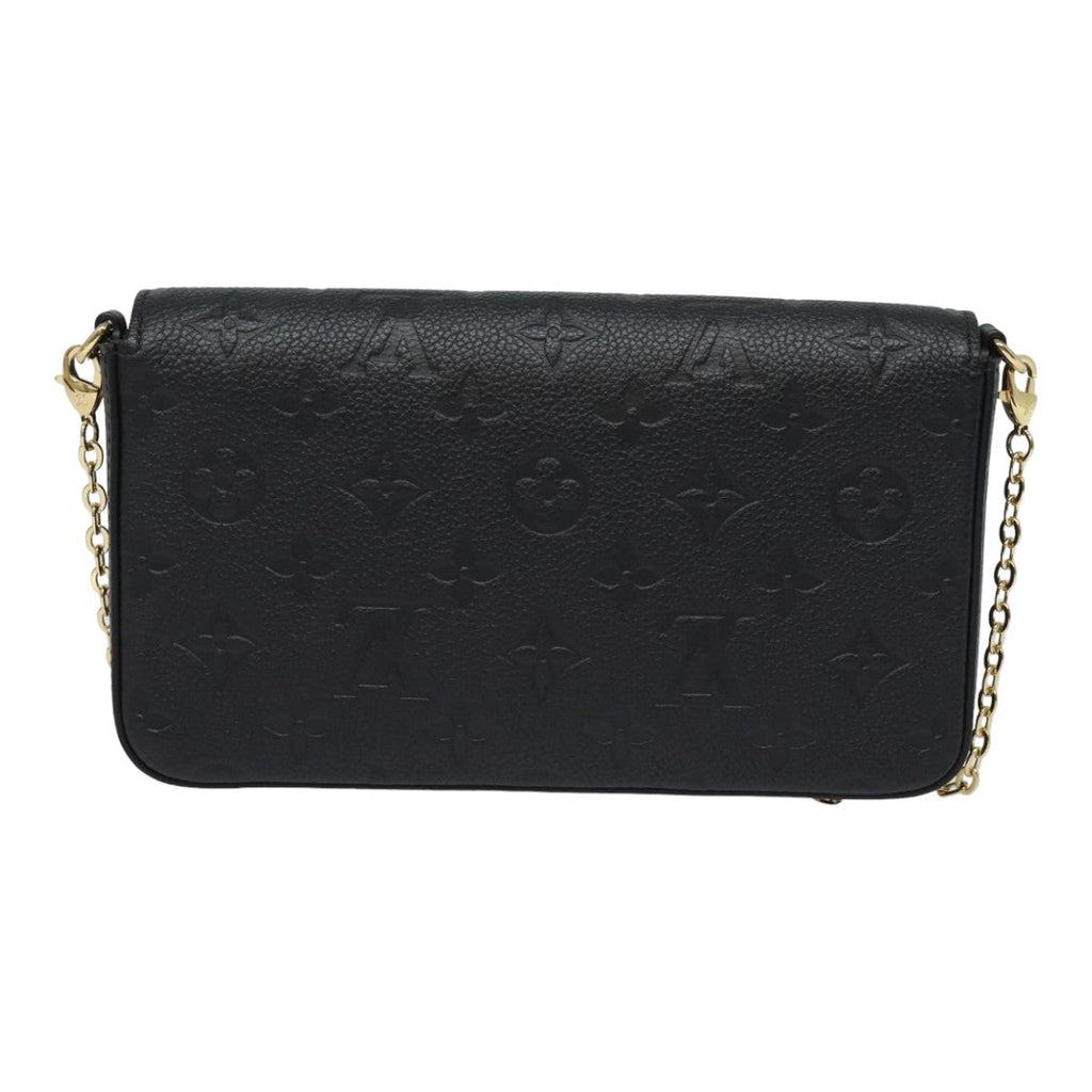 LOUIS VUITTON Empreinte Pochette Felice Chain Wallet Black M64064 fm3634S