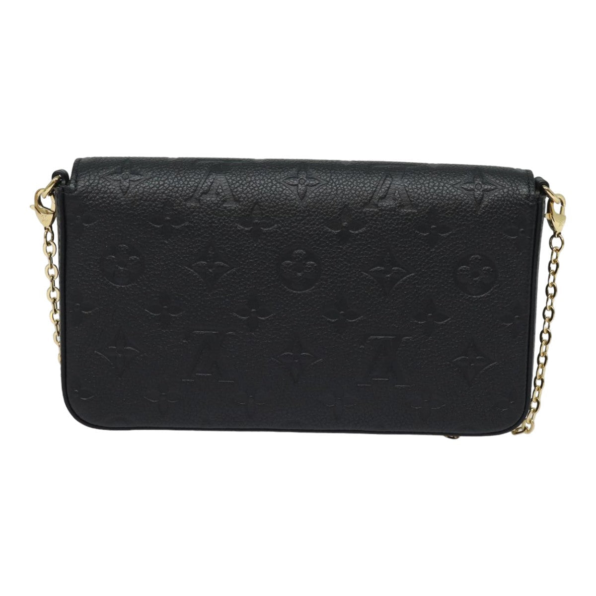 LOUIS VUITTON Empreinte Pochette Felice Chain Wallet Black M64064 fm3634S